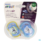 Philips Avent Sucette +18m Air Boy Lion Ours