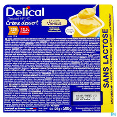 Delical Creme Dessert Hp-hc S/lact.vanil 4x125g Nf