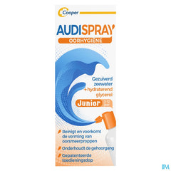 Audispray Junior 50 ml hygiène auriculaire: pour éviter le cérumen et les bouchons d'oreille, alternative aux cotons-tiges, 3 à 12 ans