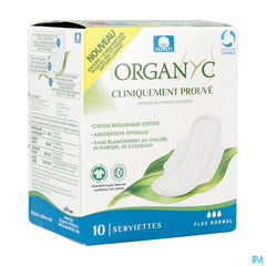 Organyc Serviettes Normal Coton Bio 10