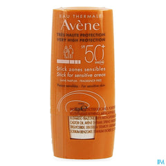 Eau Thermale Avène - Stick zones sensibles SPF50+ Soins solaires ORANGE