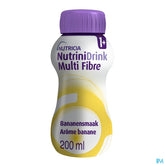 NutriniDrink Multi Fibre Arôme Banane Bouteille 200ml