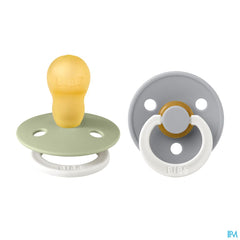 Bibs 3 Sucette Duo Glowindark Sage/cloud 2