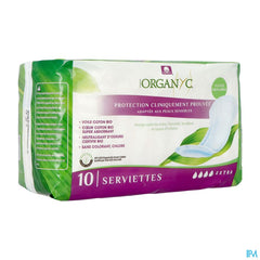 Organyc Fuites Urinaires Serviettes Extra 10