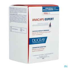 Ducray ANACAPS EXPERT Complément alimentaire Chute de cheveux chronique 90 capsules