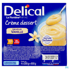 Delical Creme Dessert La Floridine Vanille 4x200g