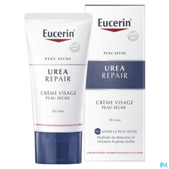 UreaRepair Crème Visage Peau Sèche 5% d'Urée Peau Sèche Tube 50ml