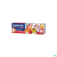 ELGYDIUM Kids Emoji arôme Fraise givrée Dentifrice 3 à 6 ans – Dentifrice enfant