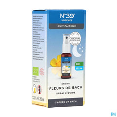 Fleurs de Bach Bio N°39 Urgence Nuit Spray 20ml