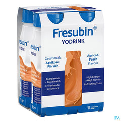 Fresubin Yodrink Peche-abricot Easy Bottle 4x200ml