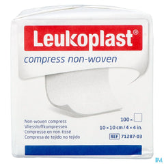 Leukoplast Compress N/woven N/st. 10cmx10cm 100