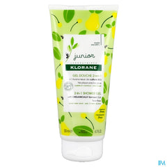 Klorane - Gel douche 2-en-1 à l’Avoine BIO - Poire - Corps et Cheveux - Junior - Enfant