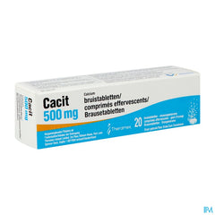 Cacit 500mg 20 comprimés effervescents - Supplément de Calcium en cas de ostéoporose
