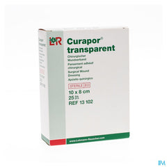 Curapor Transparent Steril 10cmx 8cm 25 13102