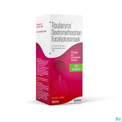 Toularynx Dextromethorphan Eucalyptussmaak 180 ml sirop toux sèche et incommodante