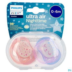 Philips Avent Sucette +0m Air Night Girls