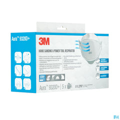 3m Aura Masque Prot. Respir. Ffp2 9320d+ Pack 5