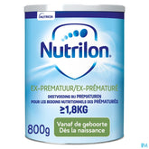 Nutrilon Ex-Prématuré | Lait Bébé dès la naissance | Lait en Poudre pour Biberon | Boite 800g