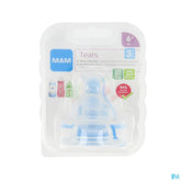 Mam Care Milk 3 Tetine Sil S/bisphenol A