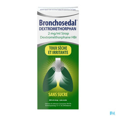 Bronchosedal® Dextromethorphan Sirop, contre la toux sèche irritante, 200 ml