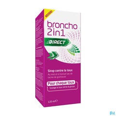 Broncho® 2 in 1 Adult Sirop Contre La Toux Goût D’Orange- Toux Sèche, Toux Grasse