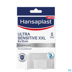 Hansaplast Pansements Ultra Sensitive Xxl 8x10cm 5