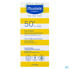 Mustela lait solaire très haute protection spf50+ famille 100 ml