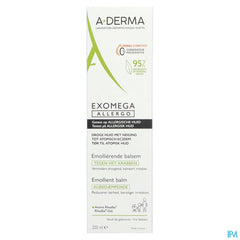 A-DERMA — EXOMEGA ALLERGO - BAUME ÉMOLLIENT COSMETIQUE STERILE - Peaux allergiques anti-grattage démangeaisons