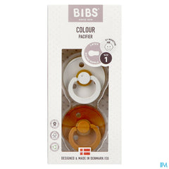 Bibs 1 Sucette Duo Haze/caramel 2