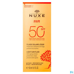 Nuxe Sun Fluide Visage Spf50 50ml Nf
