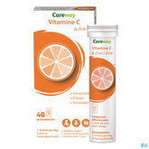 Careway Vitamine C & Zinc 1g/10mg Comp Efferv. 40