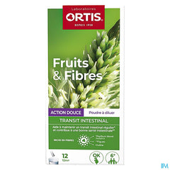 Ortis Fruits & Fibres Action Douce Sticks 12x10g
