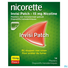 Nicorette® Invisi Patch — pour arrêter de fumer — 14 pièces, 15 mg de nicotine