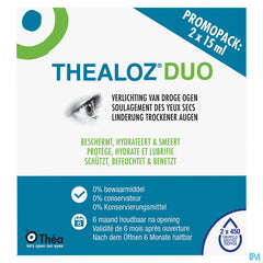 Thealoz Duo Gouttes Oculaires 2x15ml
