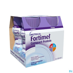 Fortimel Compact Protein Goût Neutre Bouteilles 4x125 ml