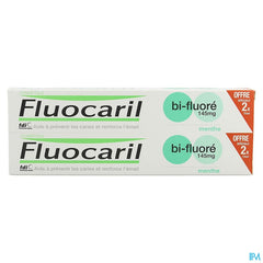 Fluocaril Dentifrice Bi-fluore 145 Menthe 2x75ml