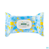Klorane - Lingettes nettoyantes douces pour le corps au Calendula apaisant - Bébé - Peau normale à sèche