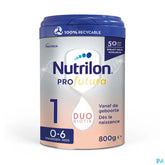 Nutrilon Profutura 1 | Composition unique DUOBIOTIK | Lait Nourrissons Bébé 0 à 6 mois | Lait en Poudre pour Biberon | Boîte 800g