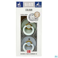 Bibs 1 Sucette Duo Glowindark Sage/cloud 2