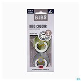 Bibs 2 Sucette Duo Glowindark Sage/cloud 2
