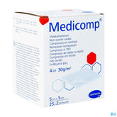 Medicomp Cp Ster 4pl 5x5cm 30g 25x2
