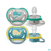 Philips Avent Sucette +18m Ultra Air Baleine 2