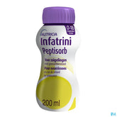 Infatrini Peptisorb Pour Nourrissons Complément Nutritionnel Dénutrition Bouteilles 4x200ml