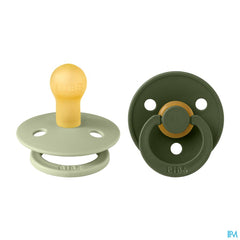 Bibs 1 Sucette Duo Sage Hunter Green