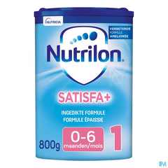 Nutrilon Satisfa+ 1 | Lait épaissi pour Nourrissons Bébé 0-6 mois | Lait en Poudre pour Biberon | Boite 800g