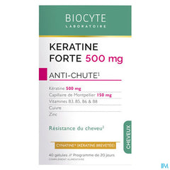 Biocyte Keratine Forte A/chute Caps 40