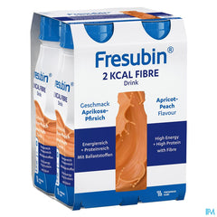 Fresubin 2 Kcal Fibre Drink Peche-abricot 4x200ml