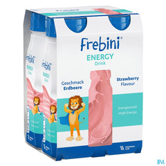 Frebini Energy Drink Enfants Fraise Fl 4x200ml