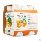 Resource 2.0 Fibre Abricot 4x200ml 12100729