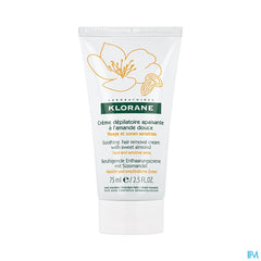 Klorane - Crème dépilatoire apaisante à l'Amande douce- Visage et zones sensibles